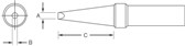 Weller ETV Single-Flat Soldering Tip 0.024 (for use with WES-51 Station)