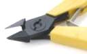 Lindstrom 8144 Flush Cutter Small Tapered Head Std Yellow Handles; AWG 38-16