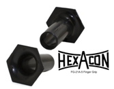 Hexacon FG-21A-5 Replacement Finger Grips -  Black  - 3/Pk.