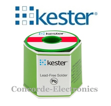 Kester Lead-Free Wire Solder Sn96.5 Ag3.0 Cu0.5  (SAC305)  #331 Organic Water-Soluble / .020
