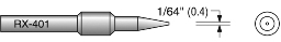 Plato RX-401 Conical Soldering Tip 1/64 Equivalent to Weller EPH-110