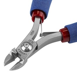 Tronex 7521 ESD-Safe Large Oval-Relief Cutter | Semi-Flush Cut | Long Handle | 32-15 AWG